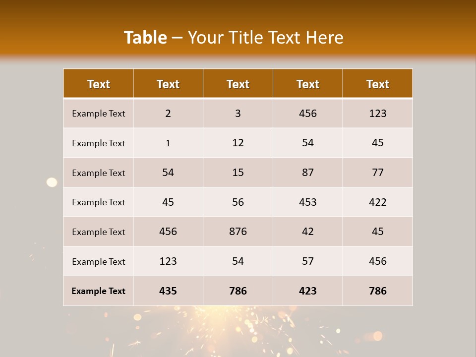 Season Black Flame PowerPoint Template