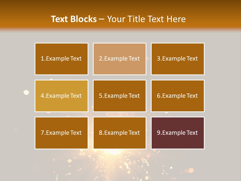 Season Black Flame PowerPoint Template