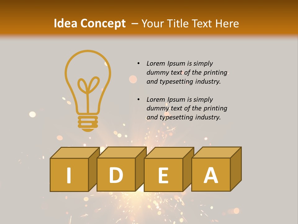 Season Black Flame PowerPoint Template