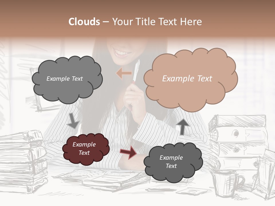 S Beautiful Portrait PowerPoint Template