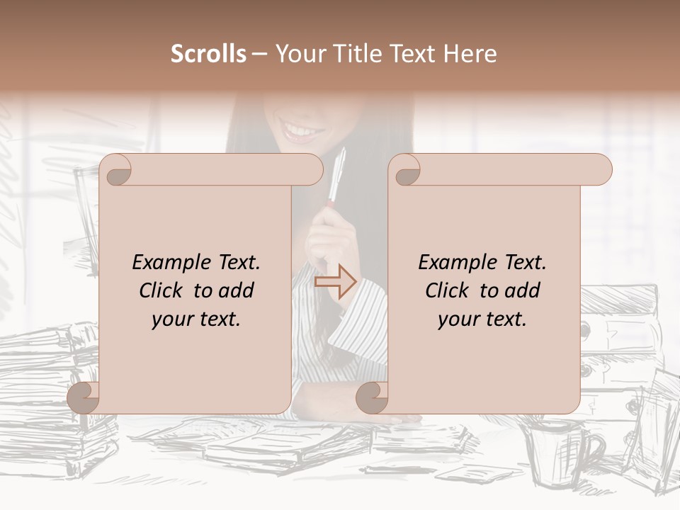 S Beautiful Portrait PowerPoint Template