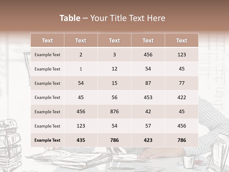 Female Indoors Businesswoman PowerPoint Template