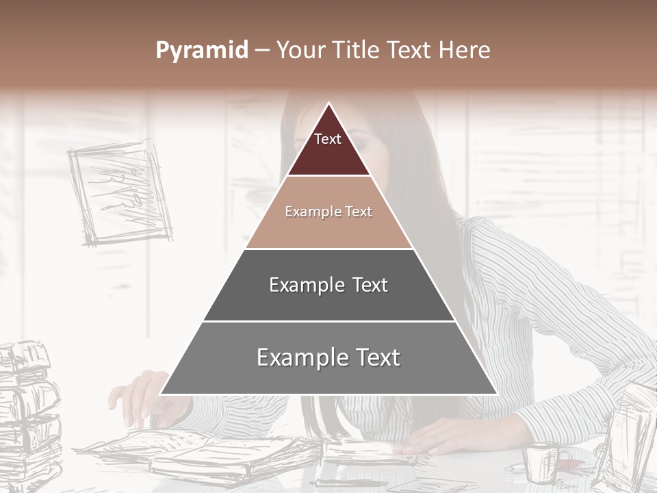 Female Indoors Businesswoman PowerPoint Template