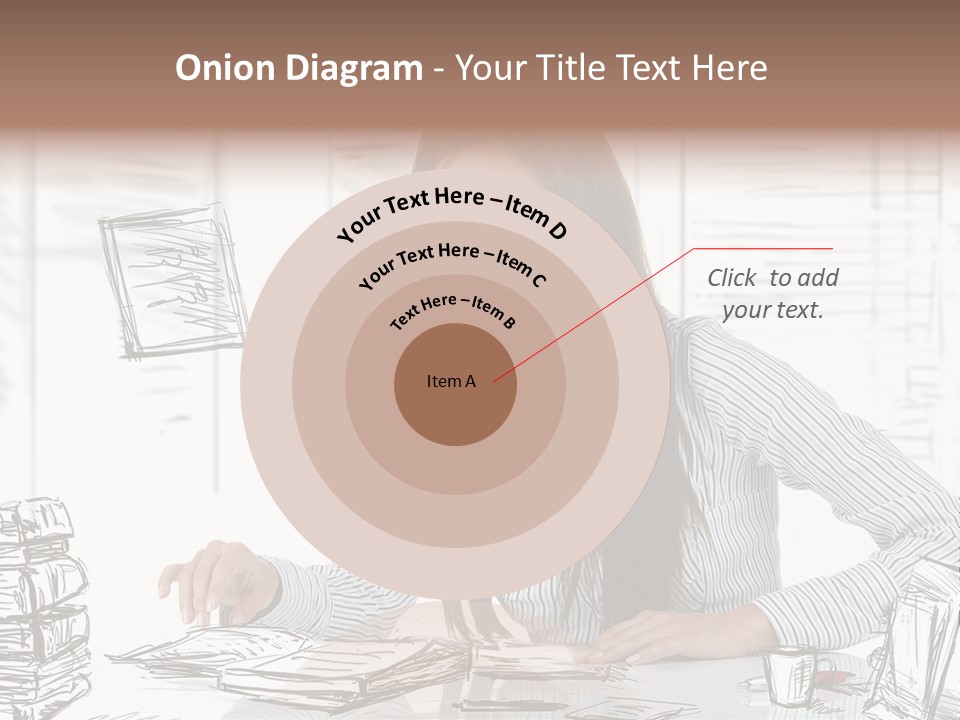 Female Indoors Businesswoman PowerPoint Template