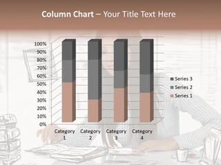 Female Indoors Businesswoman PowerPoint Template