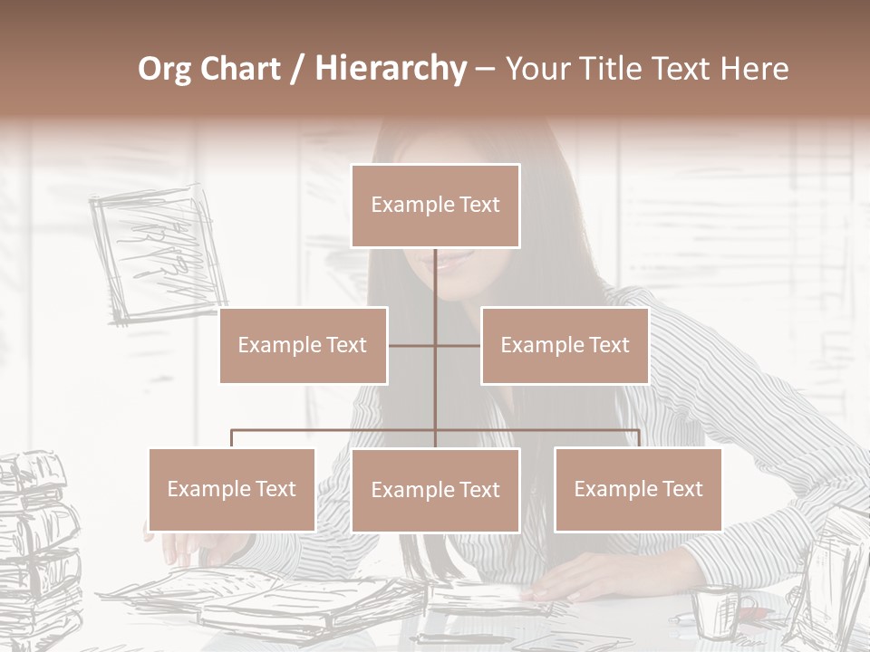 Female Indoors Businesswoman PowerPoint Template