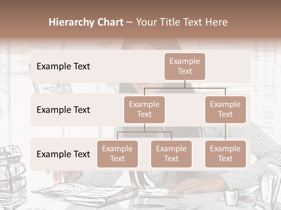 Female Indoors Businesswoman PowerPoint Template
