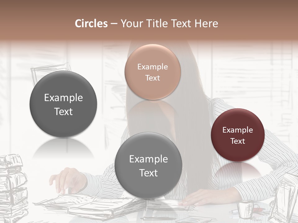 Female Indoors Businesswoman PowerPoint Template