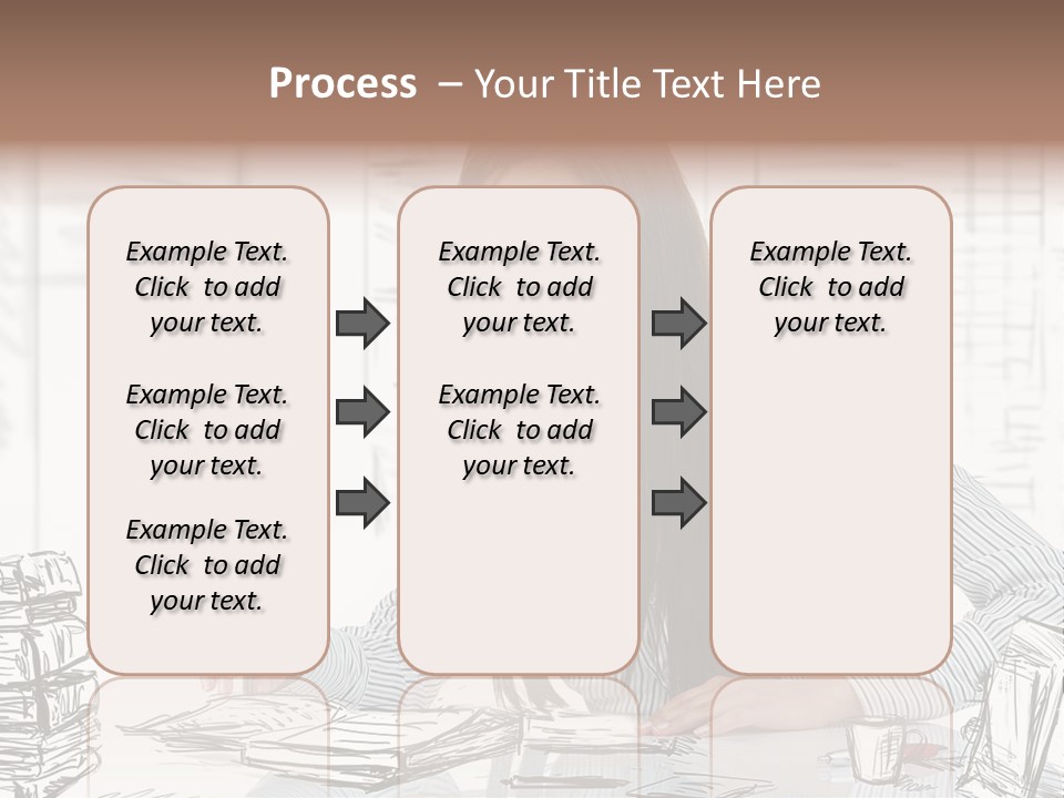 Female Indoors Businesswoman PowerPoint Template