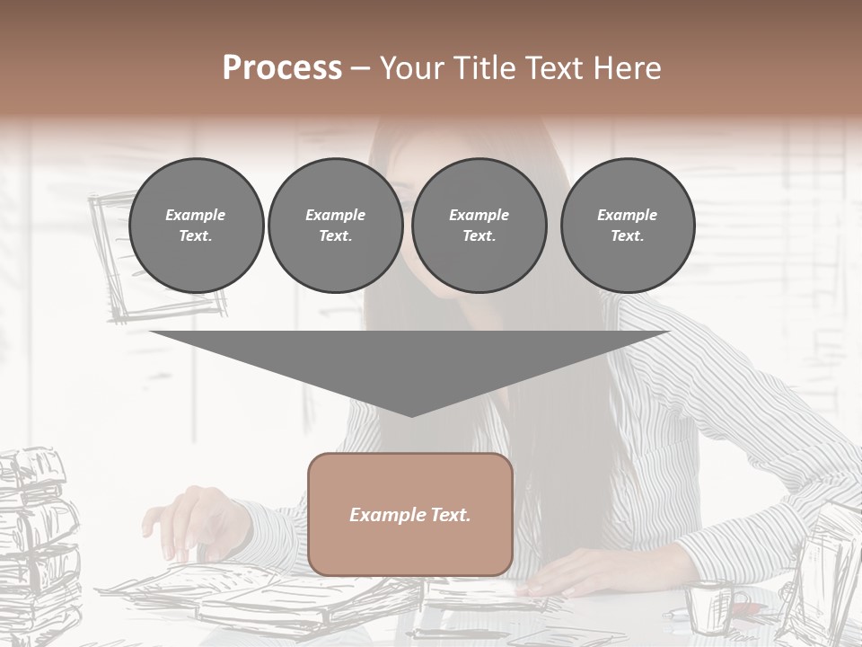 Female Indoors Businesswoman PowerPoint Template