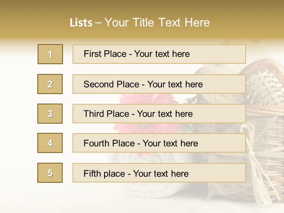 Sauna Healthy Aromatherapy PowerPoint Template