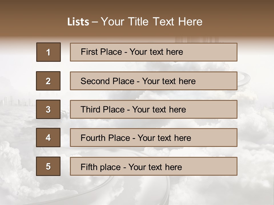 Li Ten Trategy Chair PowerPoint Template