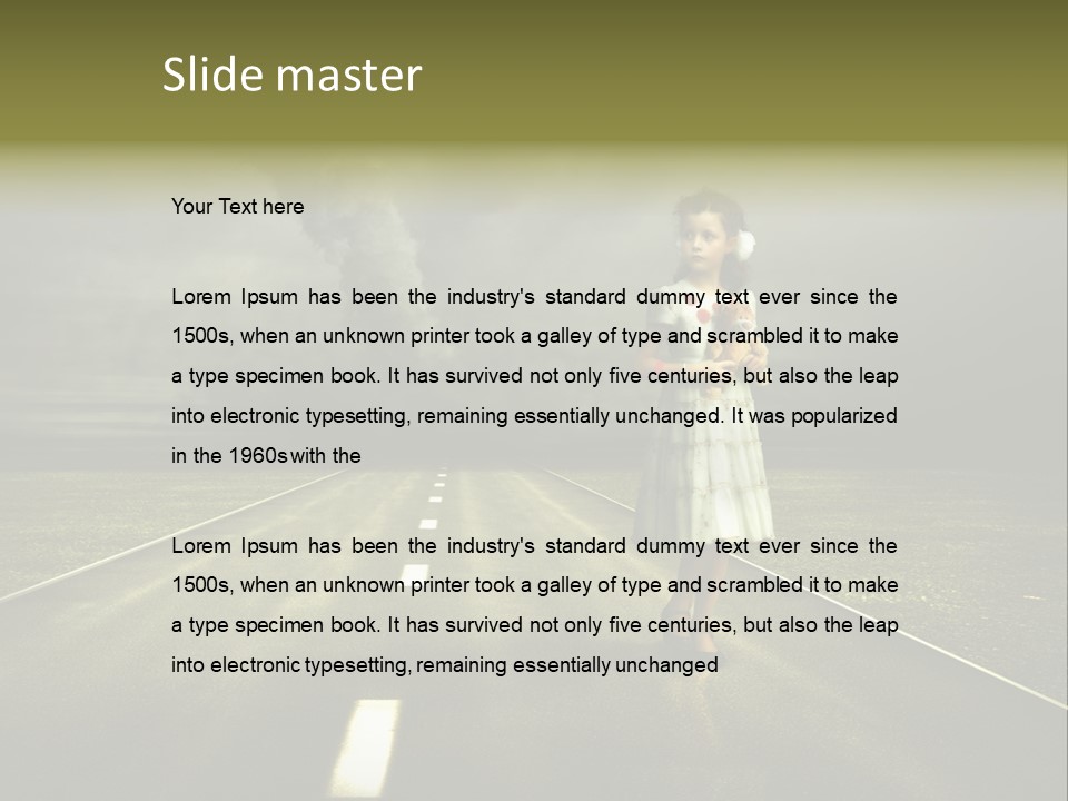 Fear Clouds Danger PowerPoint Template