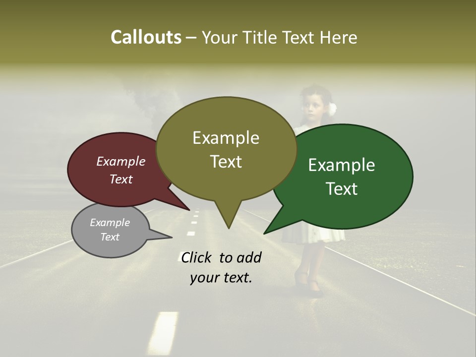 Fear Clouds Danger PowerPoint Template