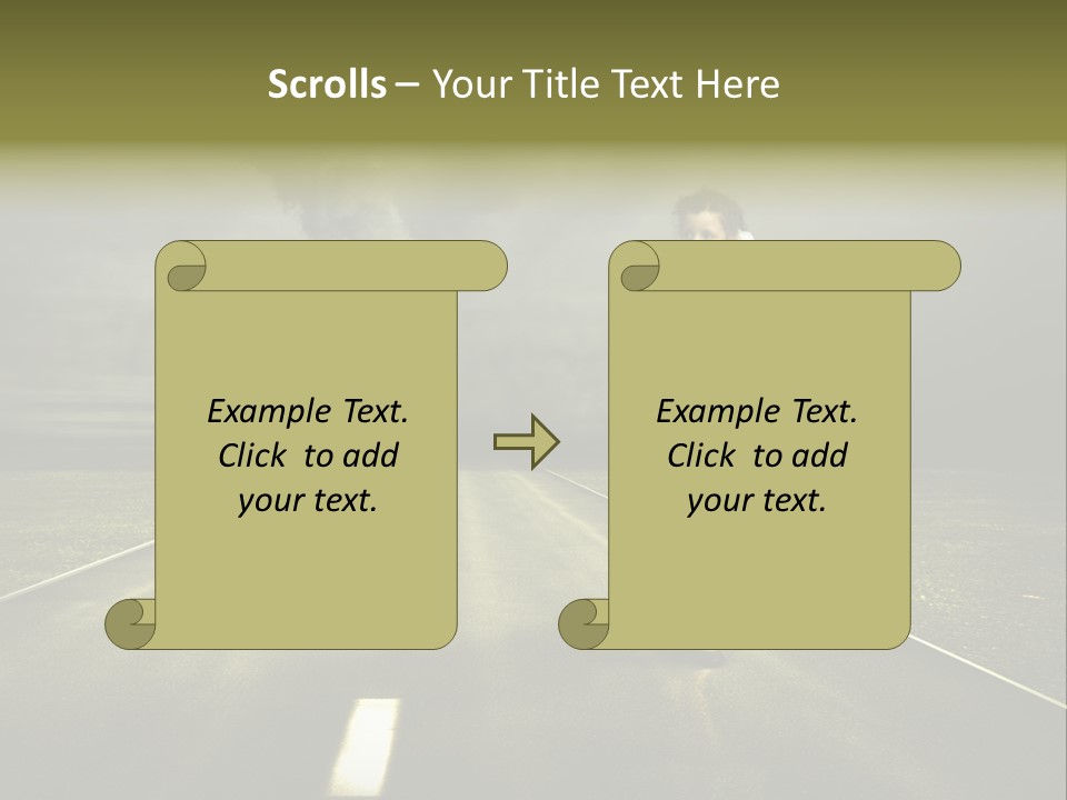 Fear Clouds Danger PowerPoint Template