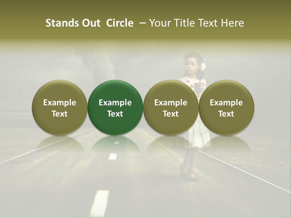 Fear Clouds Danger PowerPoint Template