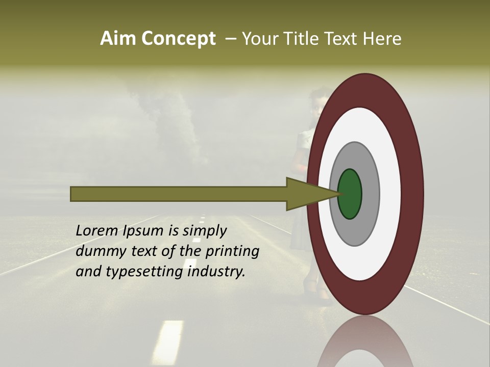 Fear Clouds Danger PowerPoint Template