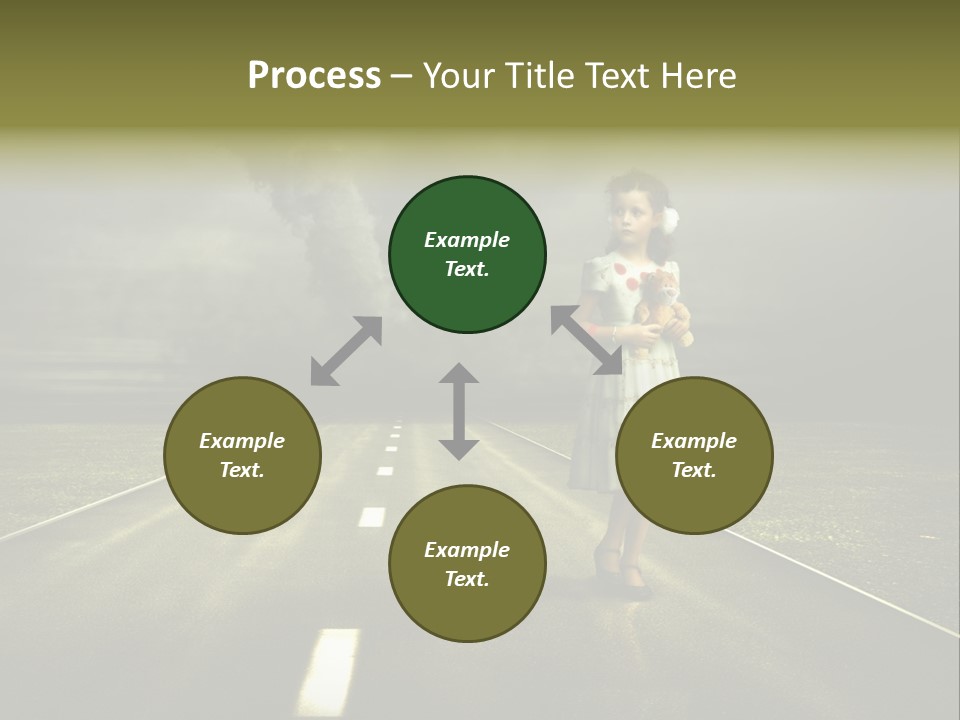 Fear Clouds Danger PowerPoint Template