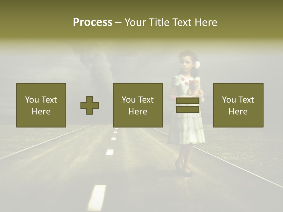 Fear Clouds Danger PowerPoint Template