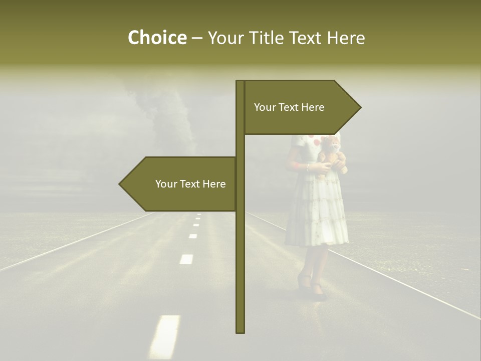 Fear Clouds Danger PowerPoint Template