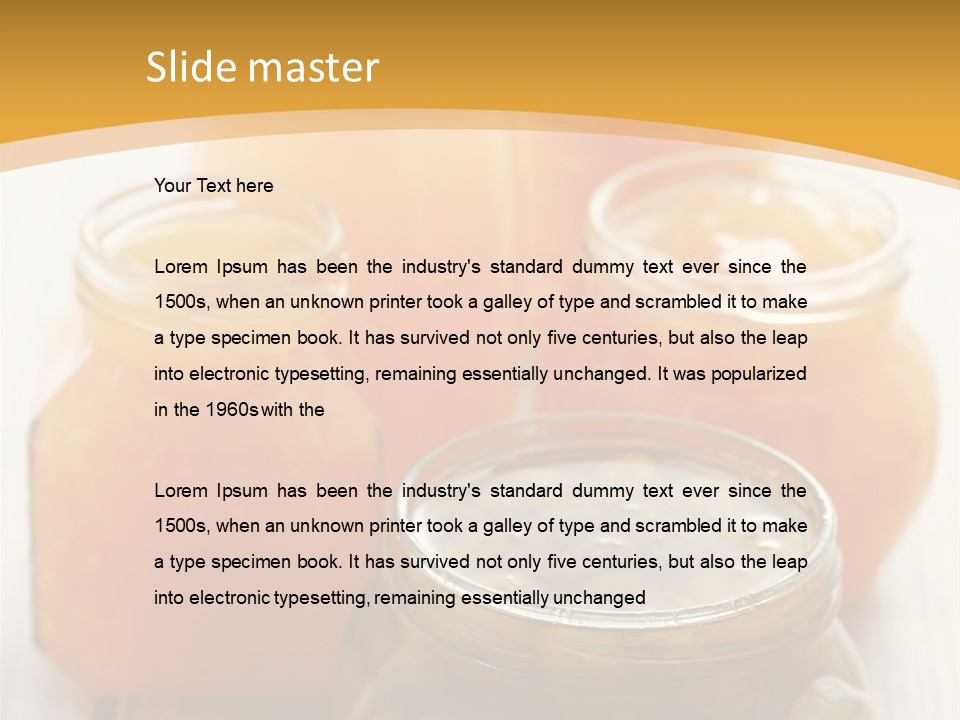 Fruity Jar Fruit PowerPoint Template