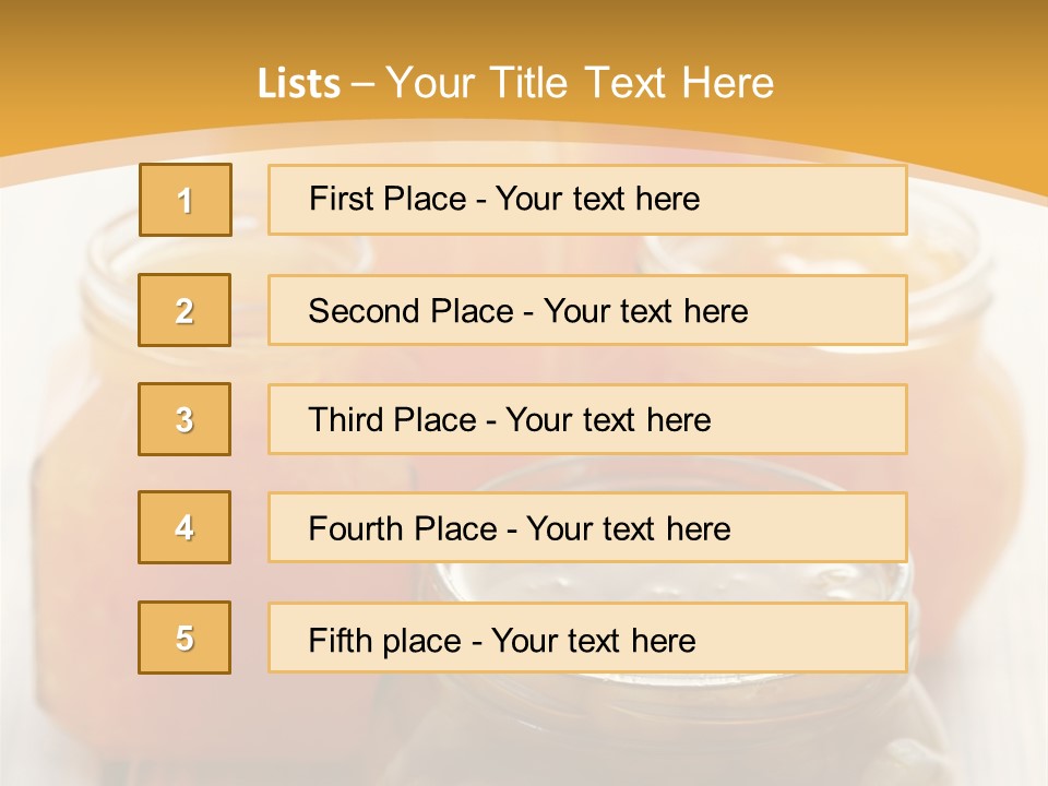 Fruity Jar Fruit PowerPoint Template