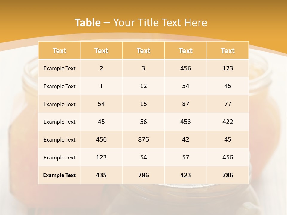 Fruity Jar Fruit PowerPoint Template