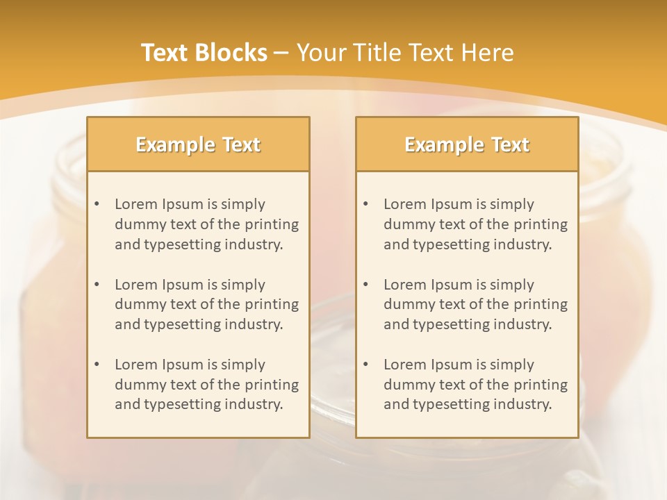 Fruity Jar Fruit PowerPoint Template