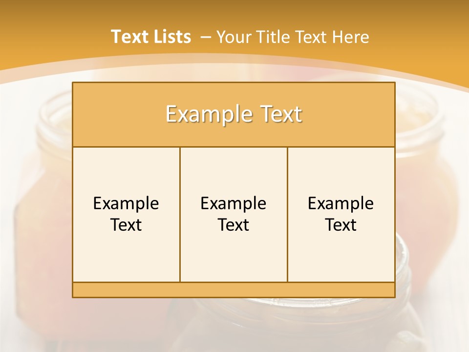 Fruity Jar Fruit PowerPoint Template