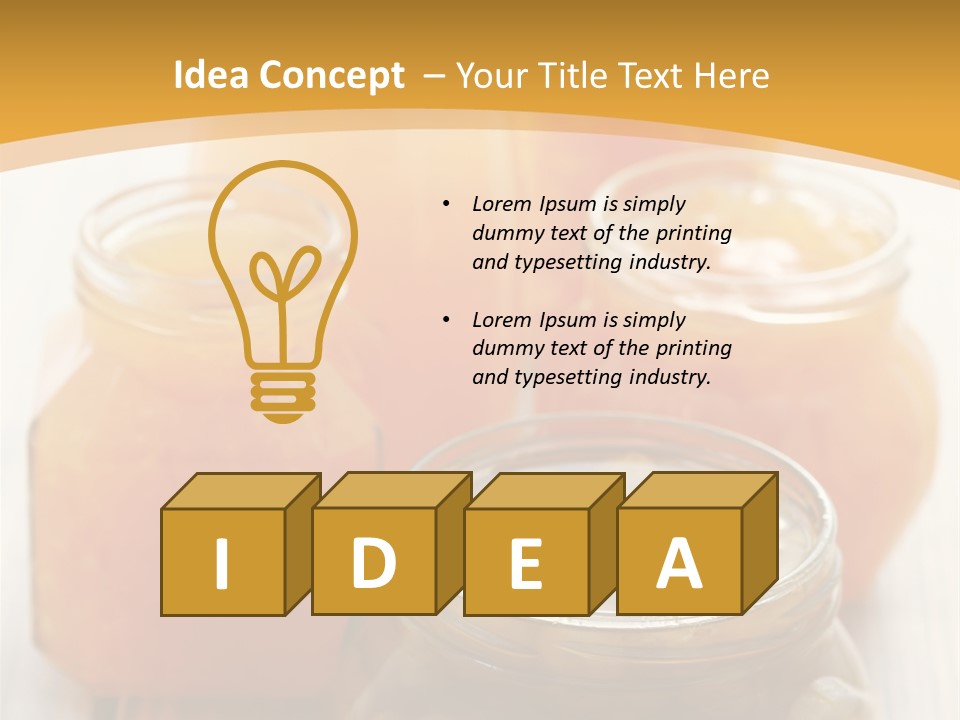 Fruity Jar Fruit PowerPoint Template