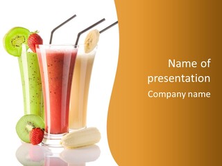 Yogurt Cold Background PowerPoint Template