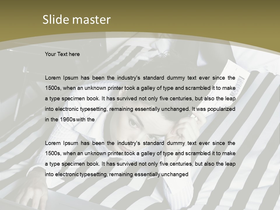 Cute Bedroom Skirt PowerPoint Template