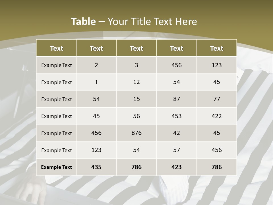 Cute Bedroom Skirt PowerPoint Template