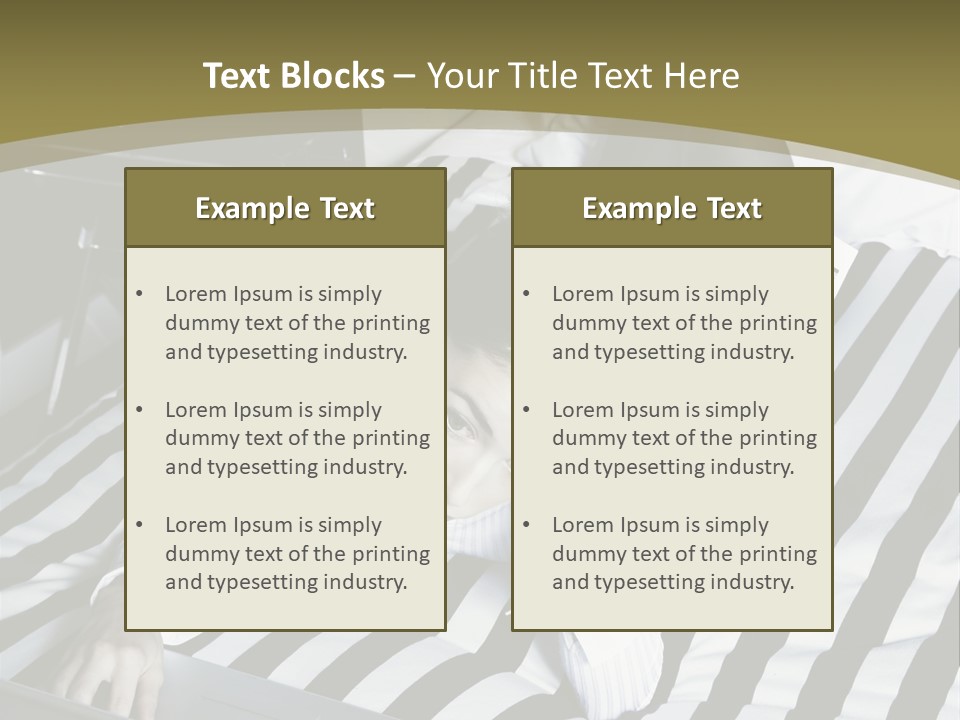 Cute Bedroom Skirt PowerPoint Template