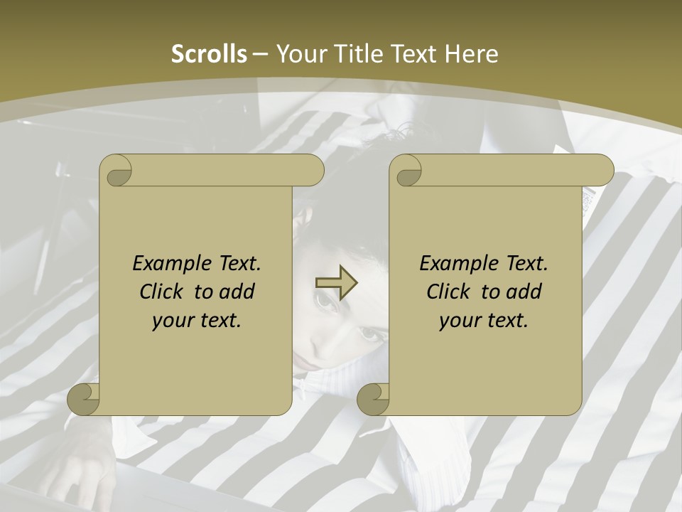 Cute Bedroom Skirt PowerPoint Template