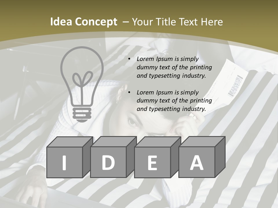 Cute Bedroom Skirt PowerPoint Template