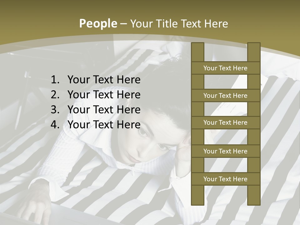 Cute Bedroom Skirt PowerPoint Template