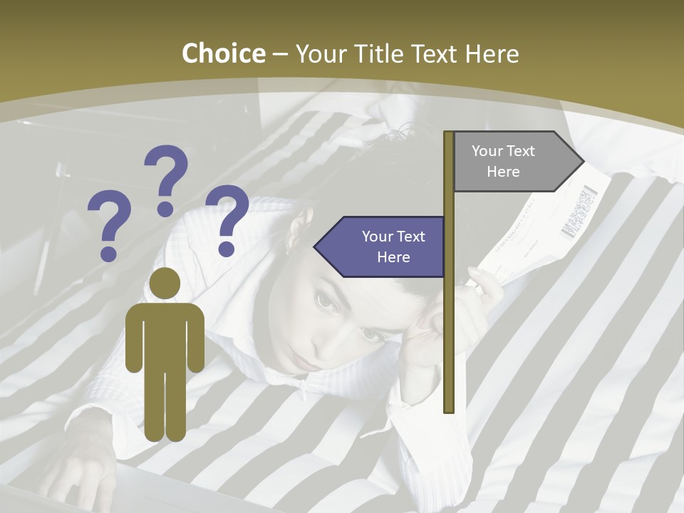 Cute Bedroom Skirt PowerPoint Template