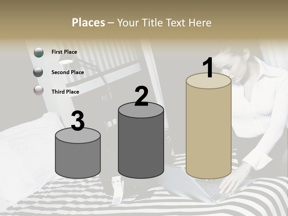 Cute Bedroom Surfing PowerPoint Template