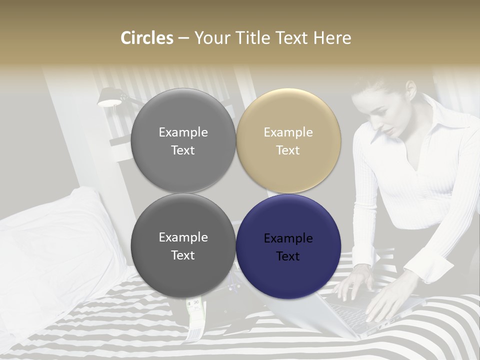 Cute Bedroom Surfing PowerPoint Template