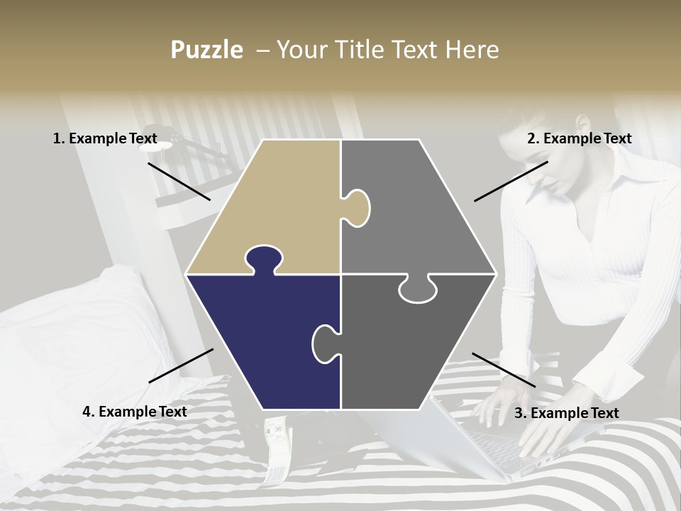 Cute Bedroom Surfing PowerPoint Template