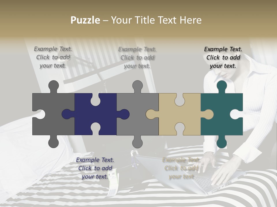 Cute Bedroom Surfing PowerPoint Template