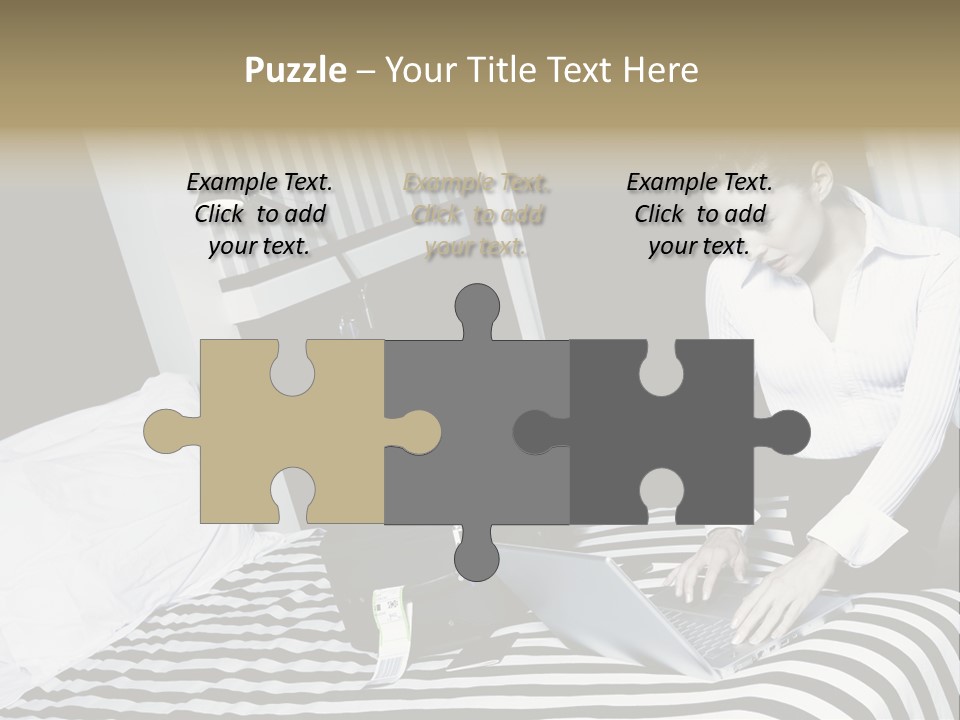 Cute Bedroom Surfing PowerPoint Template