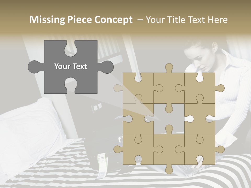 Cute Bedroom Surfing PowerPoint Template