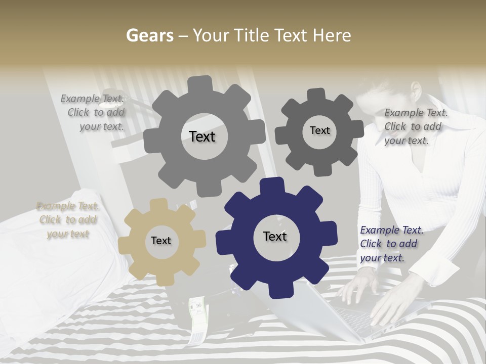 Cute Bedroom Surfing PowerPoint Template