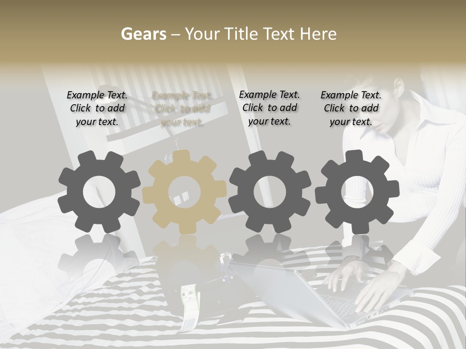 Cute Bedroom Surfing PowerPoint Template