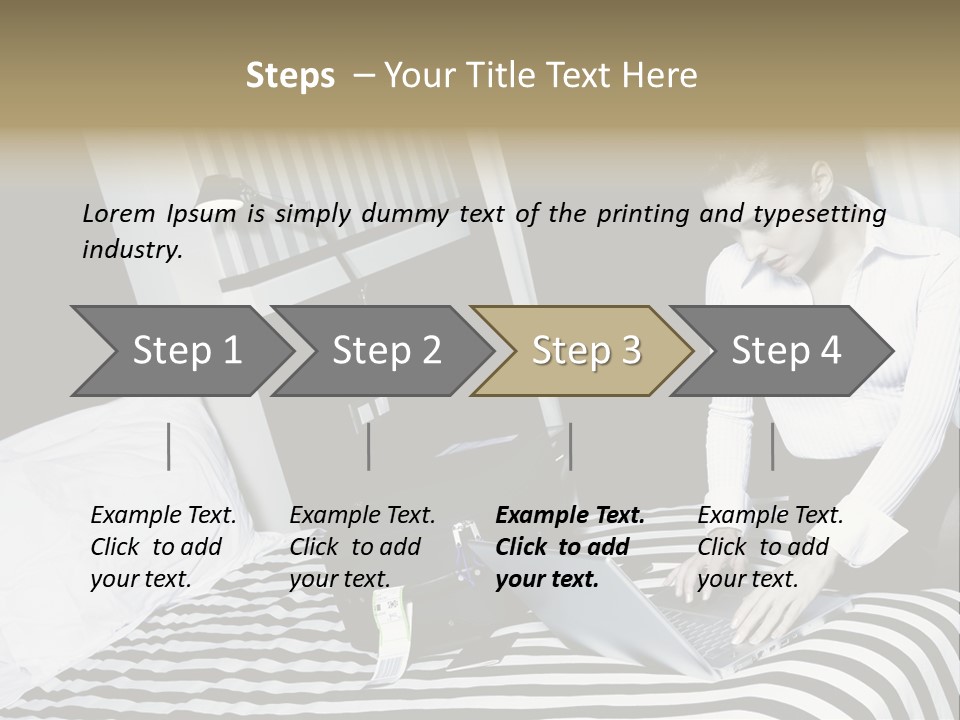 Cute Bedroom Surfing PowerPoint Template