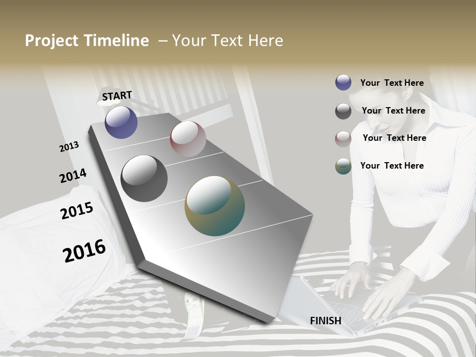 Cute Bedroom Surfing PowerPoint Template