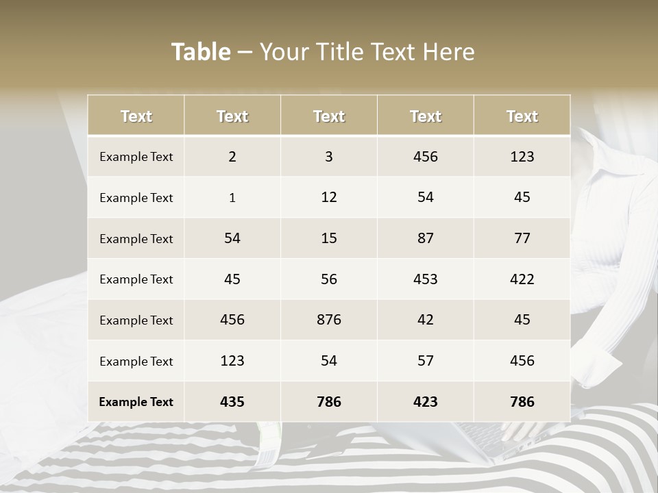 Cute Bedroom Surfing PowerPoint Template