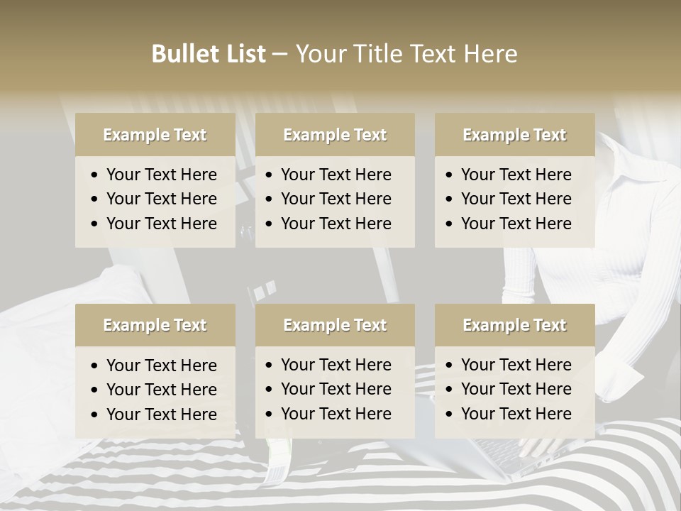 Cute Bedroom Surfing PowerPoint Template